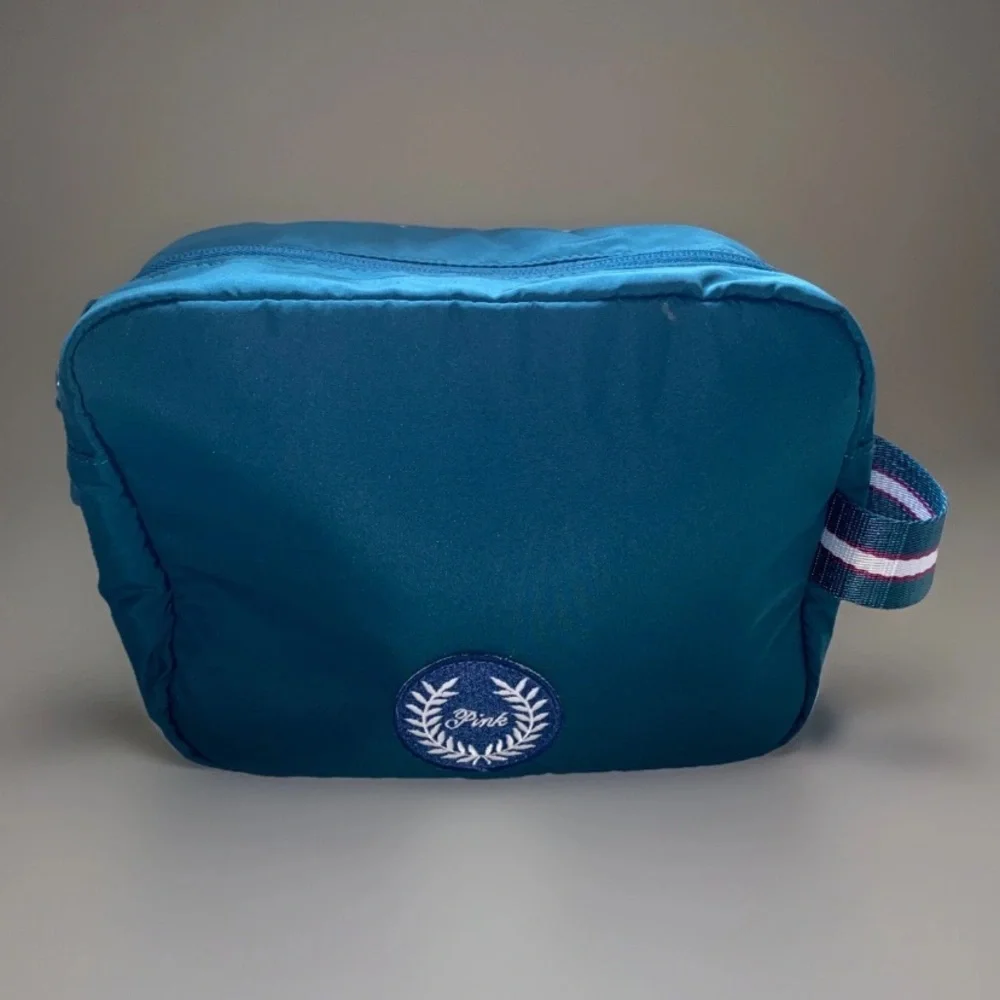 Victorias Secret PINK Green Travel‎ Toiletry Cosmetic Bag